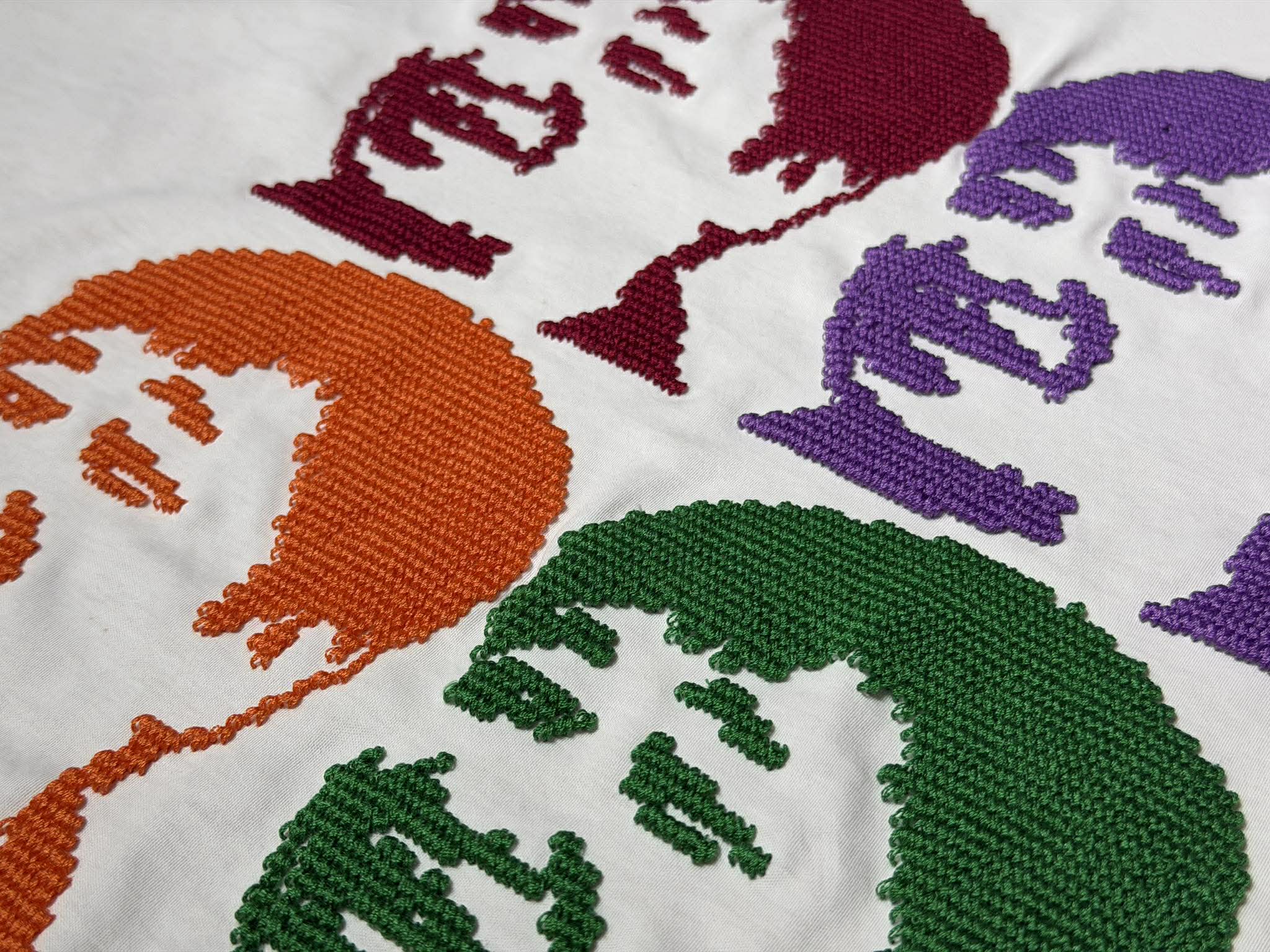 立体刺繍：糸の自立と厚み