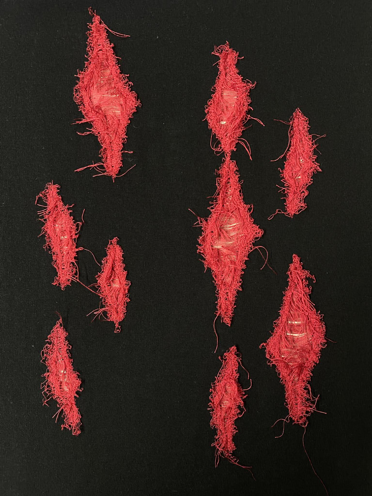 ダメージ加工刺繍 アップ2