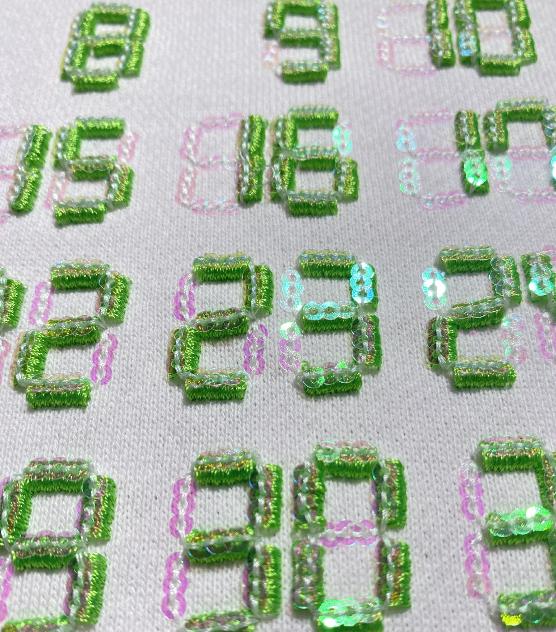 ラスター刺繍 側面デザイン1